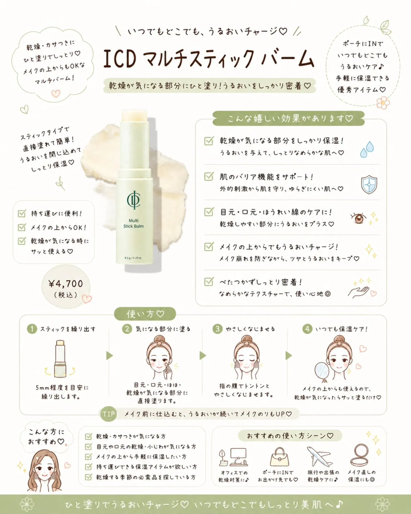 毎日のスキンケア、
